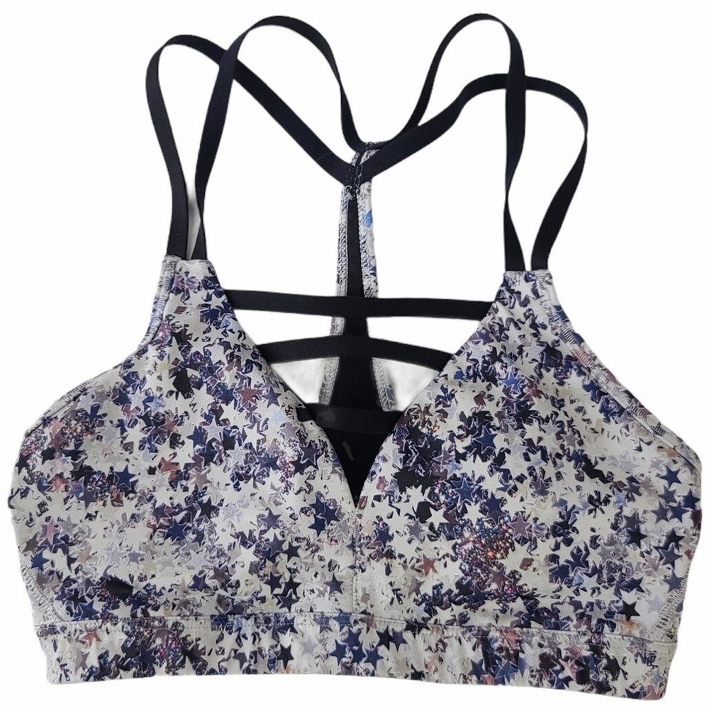 Victoria Secret Sports Bra - VSX - Blue Star Print